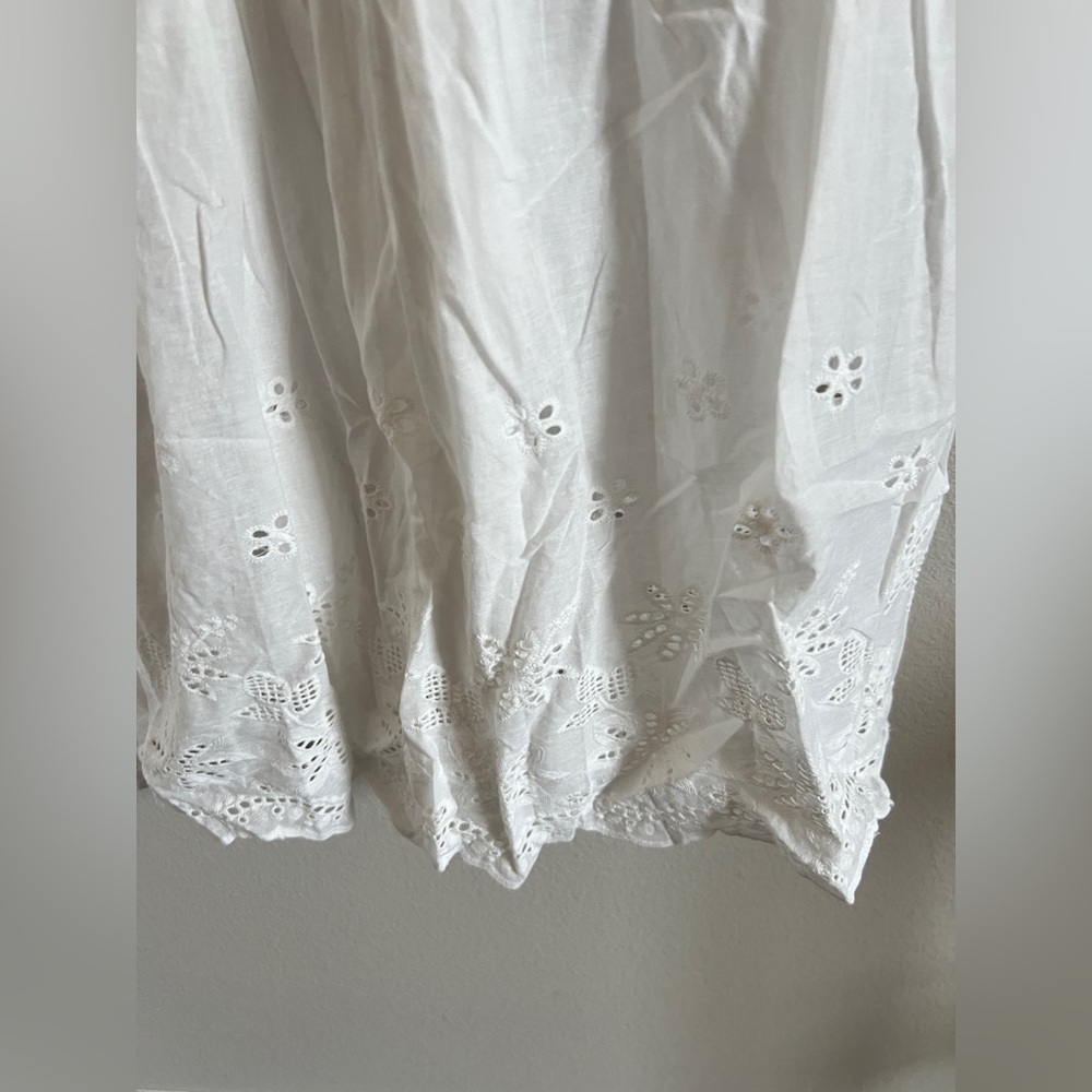 White Ruffle Maxi Dress Tiered Small NWT SUGARLIPS - Picture 8 of 9